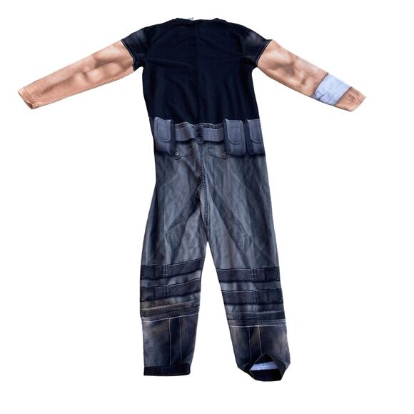 The Punisher Union Suit Pajamas Costume Men’s Size Small One Piece Zip Up Fleece - Picture 2 of 7